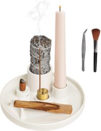 Set de portavelas + Quemador de incienso